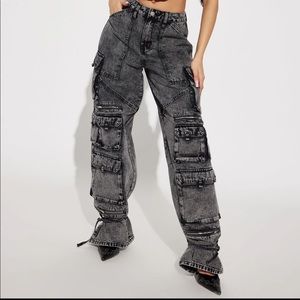 Ankle Tie Cargo Jean